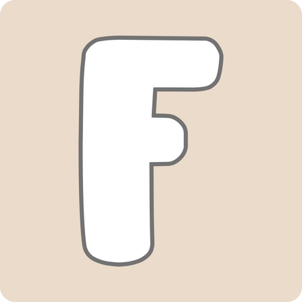 Pastel color letter