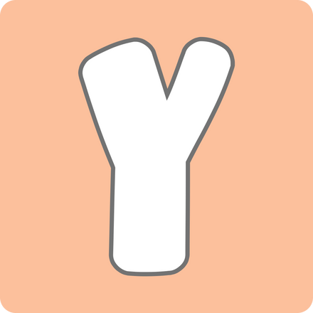Pastel color alphabet
