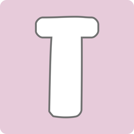Pastel color alphabet