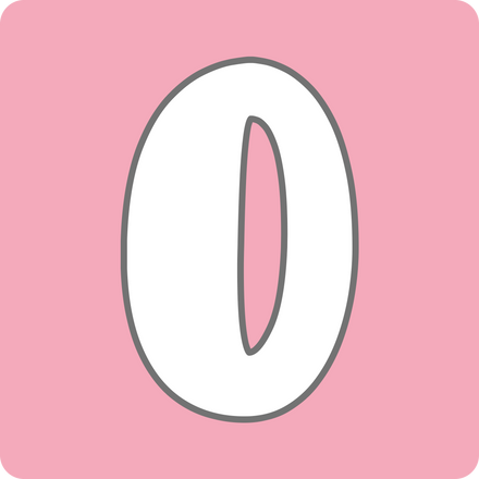 Pastel color alphabet