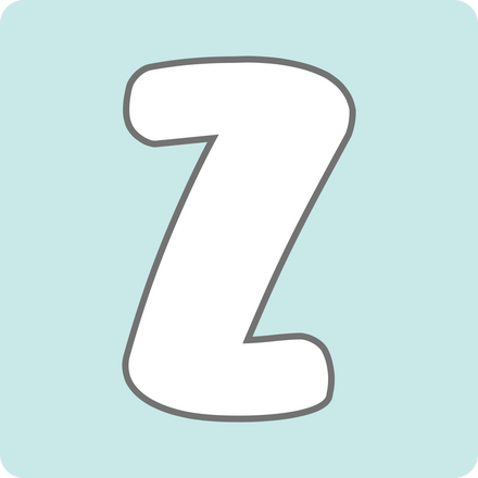 Pastel color alphabet