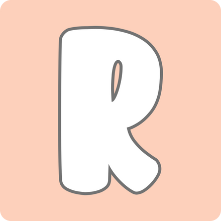 Pastel color alphabet