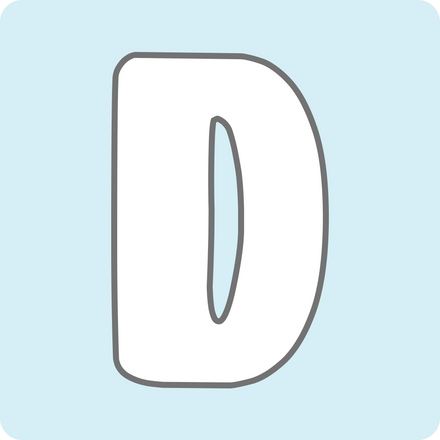 Cute Alphabet Pastel Color