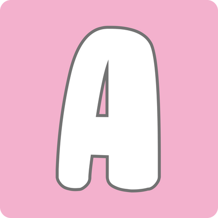 Cute Alphabet Pastel Color
