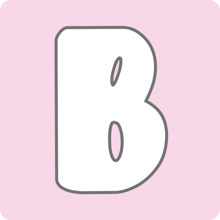 Cute Alphabet Pastel Color